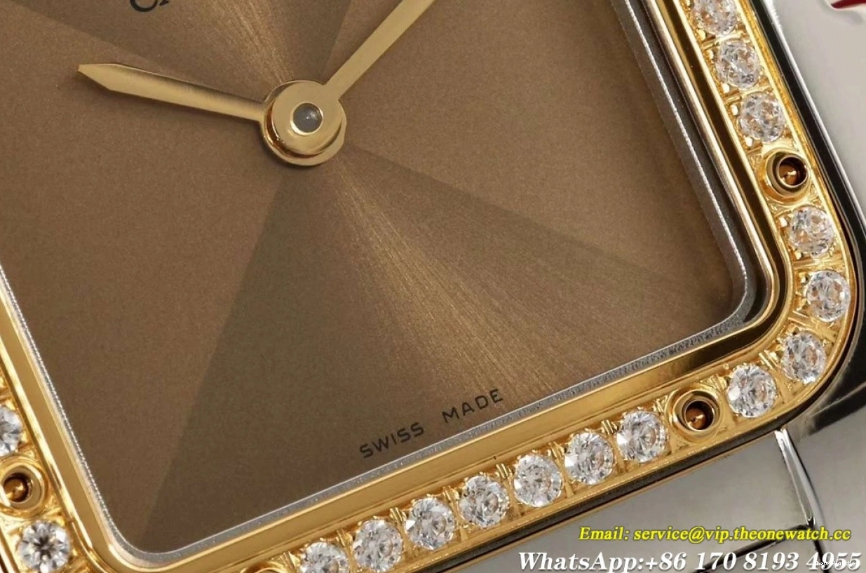 Ladies Quartz Panthere Secrete Dia De Gold SS Dial Brown AF 27mm YG 0103